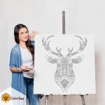Spalvinimo drobė "Coloring deer" Spalvinimo drobės | Colorbee.lt